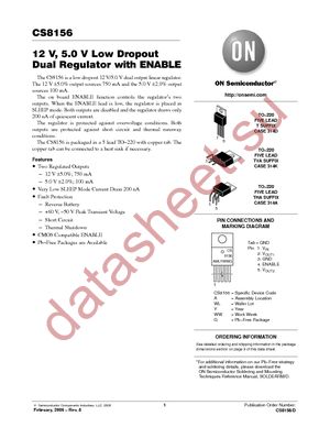 CS8156YTVA5G datasheet  